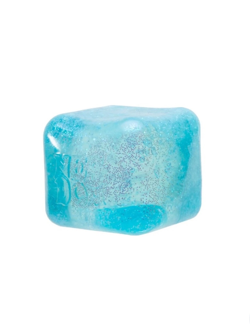 NeeDoh Nice Cube Glitter & Glow - Blue Squishy Toy - Picture 3 of 3